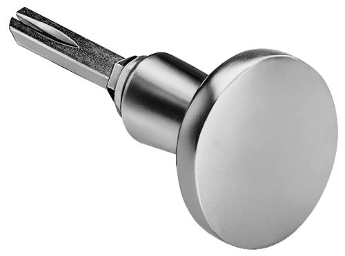 AMF Ronde aluminium klink voor slot, draaibaar (fr)