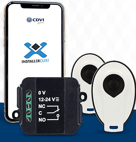 CDVI CUBE KIT Ontvanger te activeren via de smartphone of met de handzender