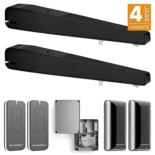 Comunello Kit ABACUS 300 lineaire poortopener 24V Zwart
