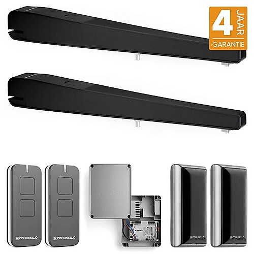 Comunello Kit ABACUS 500 lineaire poortopener 24V zwart