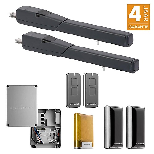 Comunello Kit SKY lineaire poortopener Encoder Zwart Eindschakelaar