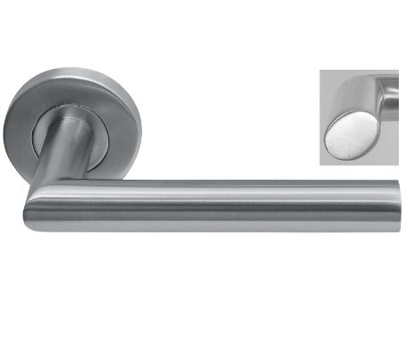 Deurkruk van massief RVS304 IND-209