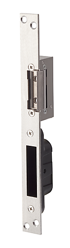 DEUROPENER ARBEIDSSTROOM LANGE SLUITPLAAT 10-24V AC/DC NACHTSCHOOTSLUITKOM 780KG.