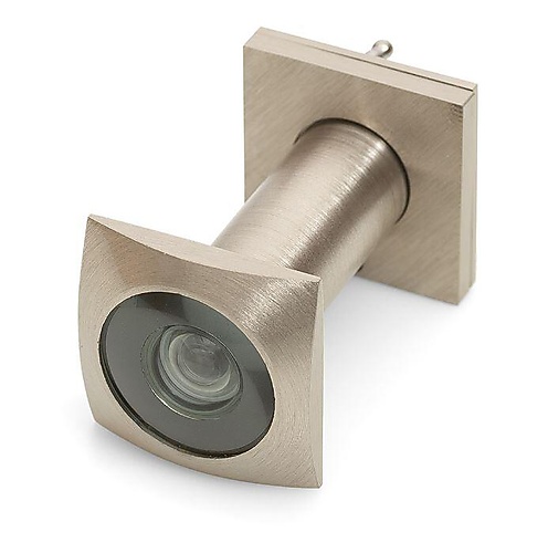 Deurspion vierkant 200 graden 40-65mm RVS finish