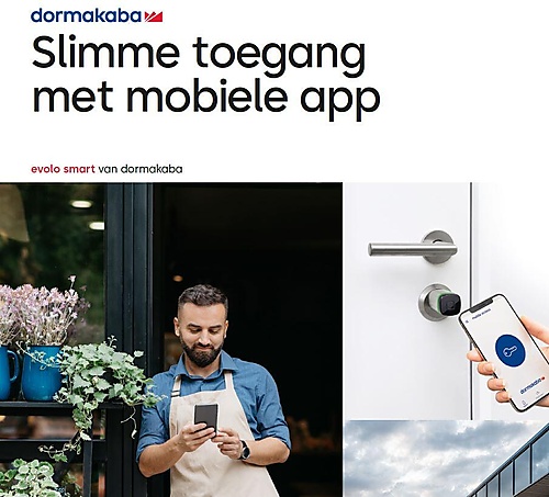 dormakaba Evolo Smart - Slimme toegang met mobiele app