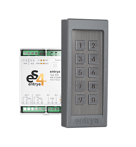 Entrya ES4-KP kit met grijs opbouw codeklavier