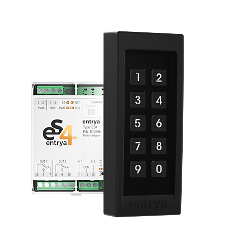 Entrya ES4-KPB kit met zwart opbouw codeklavier