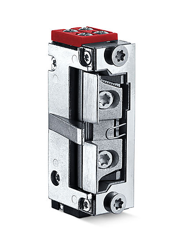 Geze elektrische mini arbeidsstroom deuropener 12-24V met schootgeleiding en dagschootsignalering