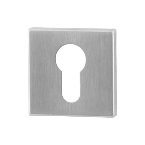 GPF090202108 Cilinderrozet vierkant 50x50x8mm RVS geborsteld