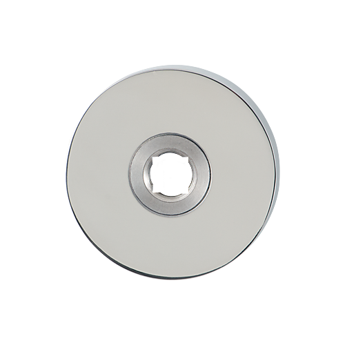 GPF110045200 Rozet rond 50x6mm links RVS gepolijst