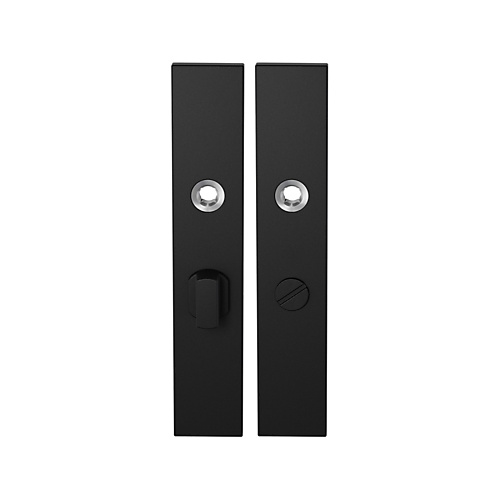 GPF8100.25 langschild rechthoekig WC57/5 grote knop zwart