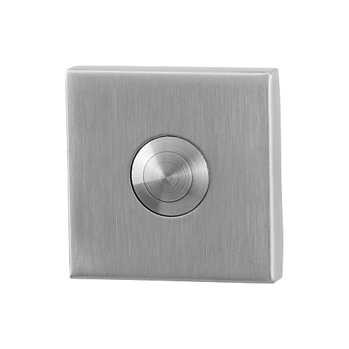 GPF9827.02 deurbel RVS vierkant 50x50x8 mm RVS geborsteld