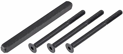 HMB Bevestigingsset t.b.v. beslag  ZWART (fr)