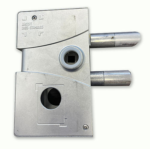 Jacot des Combes Poortslot met rond cilinder Keso zilver