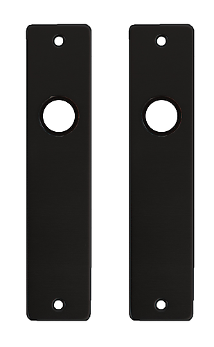 Kortschild blind voor loopslot zwart (fr)