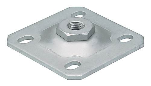Locinox Muurplaat voor scharnieras M12 - M16 - M20 (fr)