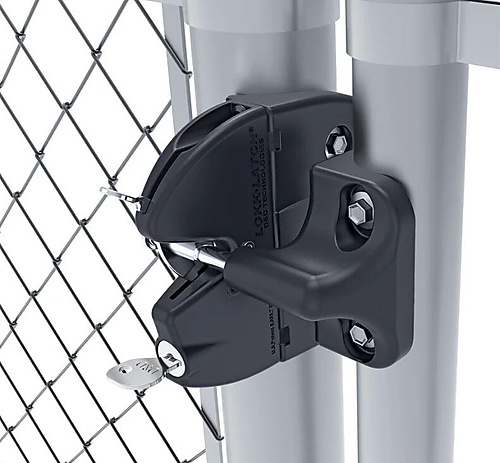 LokkLatch sleutelbediend poortslot voor ronde palen