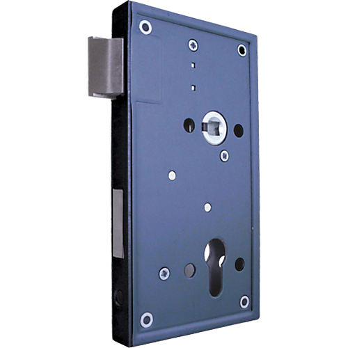 MAUER 3370 opbouw poortslot PC72 Doornmaat 60mm Zwart