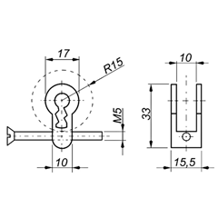 MAUER BB inzet-2 sleutels-nr 2