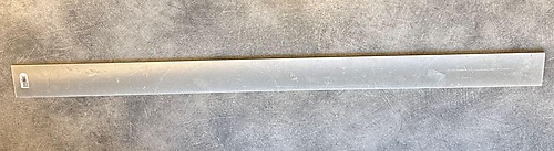 Montageplaat smal 1200x80x8mm voor montage deurautomaat SW300