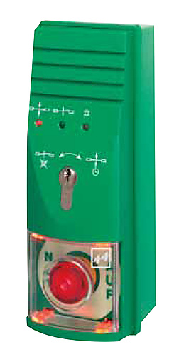 Noodschakelaar of sleutelschakelaar (fr)