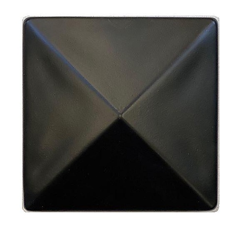 Paalkappen viekant zwart