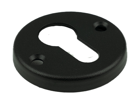 Profielcilinder rozet rond zwart (fr)