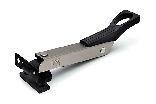 Raamuitzetter wegdraaibaar zwart-RVS finish