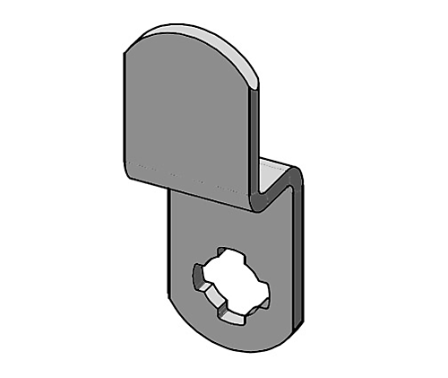 Salto aangepaste sluitlippen t.b.v. GL7P lockersloten