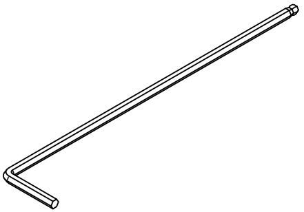 SALTO Inbussleutel voor demontage mech. draaiknop (fr)