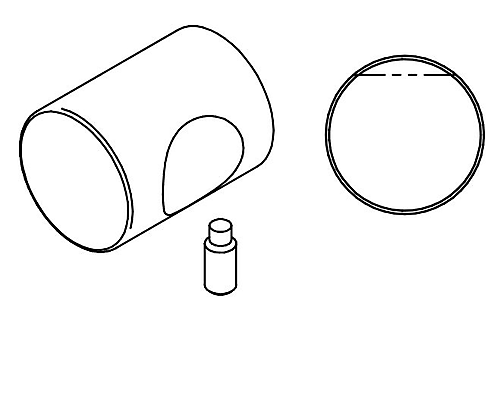 Salto losse ronde knop voor cilinder