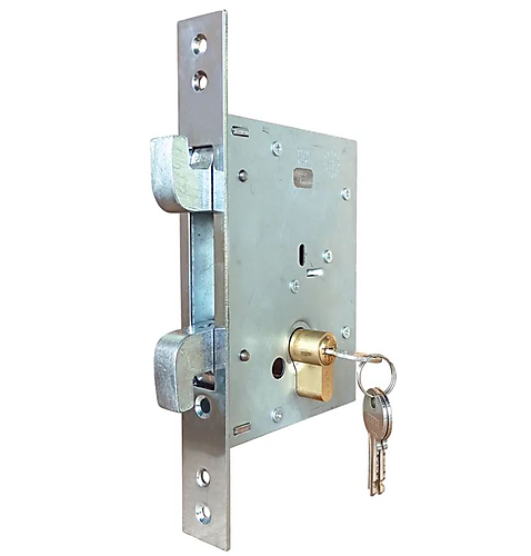 Schuifpoortslot met dubbele haken (fr)