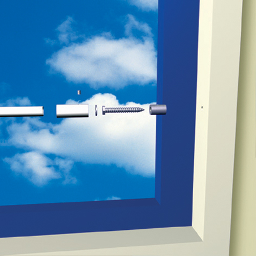 Secubar Twist RVS in de dag (set v 2) montage in de dag voor barrierestang