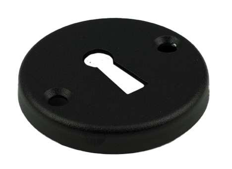 Sleutelgat rozet rond zwart voor klaviersleutel (fr)