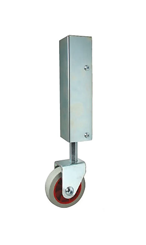 Verend steunwiel voor poorten