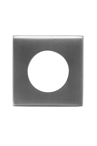 Vierkant rozetkapje van massief RVS304 IND-300