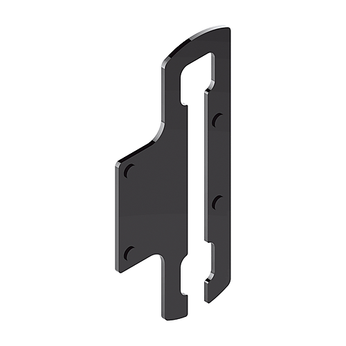 Wig of montageplaat voor gebruik bij vrijdraaiend scharnier