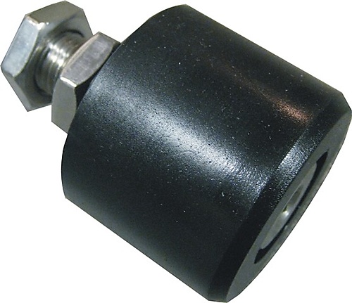 Zwarte rubber roller (fr)