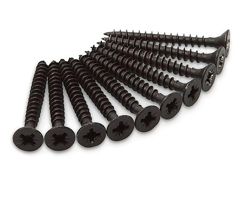 Zwarte schroeven kruiskop RVS zwart 4,5x40